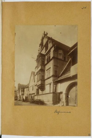 Wohnhaus, Reichenweier: Ansicht (aus: Skizzen- und Fotoalbum 16)