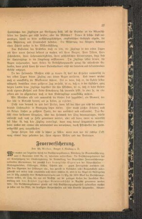 Feuerversicherung