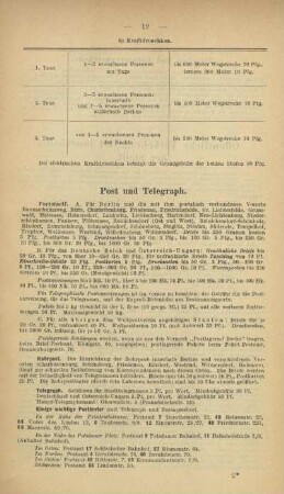 Post und Telegraph