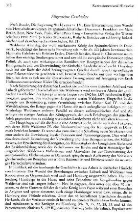 Rezensionen und Hinweise : Allgemeine Geschichte
