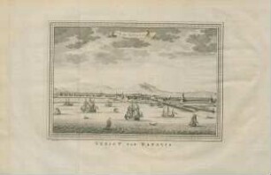 Vue de Batavia. Gezigt van Batavia
