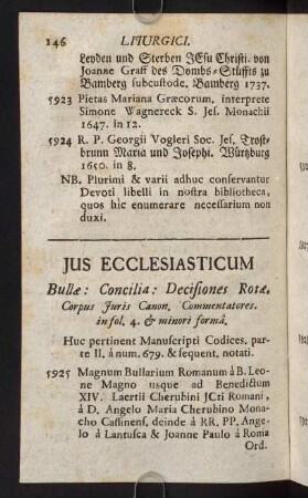146-213, Jus Ecclesiasticum