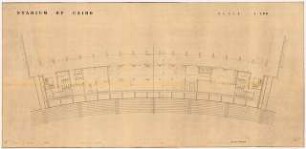 Sportfield Kairo Main Stadium: Grundriss First Floor 1:100