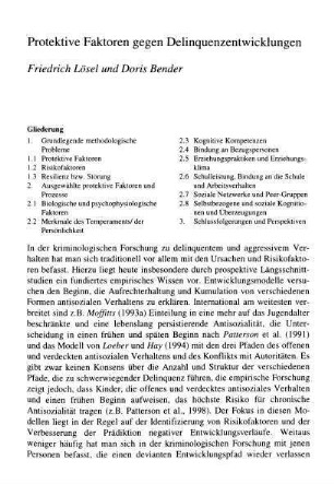 117-153, Protektive Faktoren gegen Delinquenzentwicklung