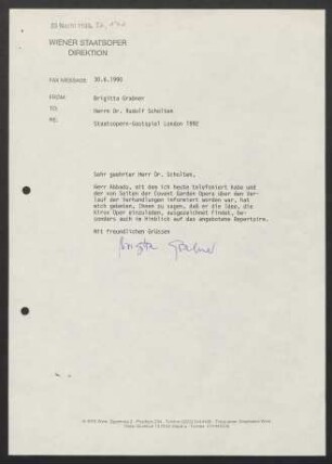 Brief an Rudolf Scholten, 30.06.1990