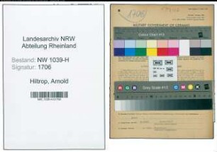 Entnazifizierung Arnold Hiltrop , geb. 28.05.1910 (Kaufmann)