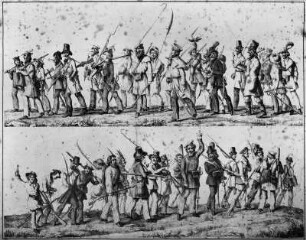 Dresden. Freischaaren-Zuzug nach Dresden, Mai 1849 (Revolution 1848/1849)
