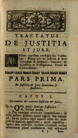 Theologia dogmatica et moralis ad usum seminarii Catalaunensis, 4. Tractatus de iustitia et iure, & de virtute religionis