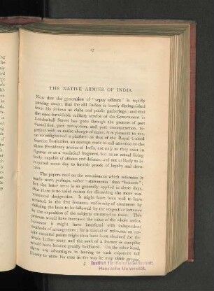 The native armies of India.