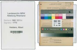 Entnazifizierung Albert Heisters , geb. 09.01.1903 (Textilwarenhaendler)