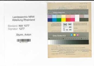 Entnazifizierung Anton Sturm , geb. 12.06.1907 (Polizist)