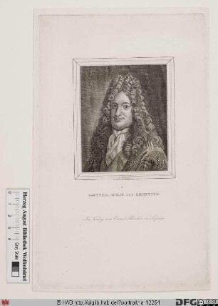 Bildnis Gottfried Wilhelm Leibniz