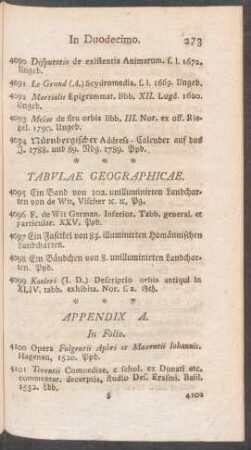 Tabulae Geographicae