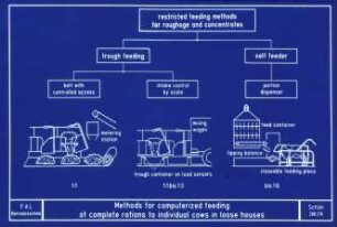 Methods for computerized feeding of complete rations to individual cows in loose houses