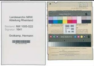 Entnazifizierung Hermann Grotkamp , geb. 23.11.1901 (Geschaeftsfuehrer)