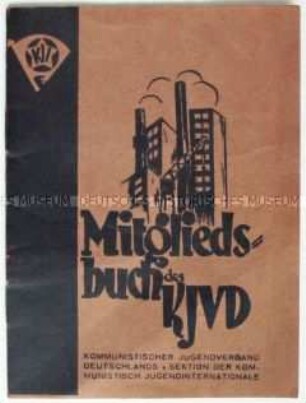 Mitgliedsausweis des Kommunistischen Jugendverbandes Deutschlands (KJVD) , ausgestellt im Februar 1933