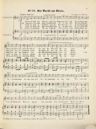Volkslieder-Album : 209 beliebte u. auserlesene Volkslieder für e. Singst. mit Begl. d. Pianoforte, Heft 6