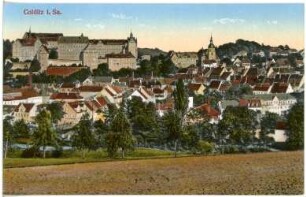 Colditz. Blick auf Colditz