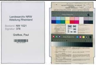 Entnazifizierung Paul Grefkes , geb. 26.01.1901 (Volksschullehrer)