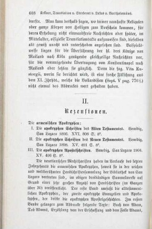 608-610 [Rezension] Die armenischen Apokryphen