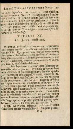 Titutlus XV. De sacra unctione.