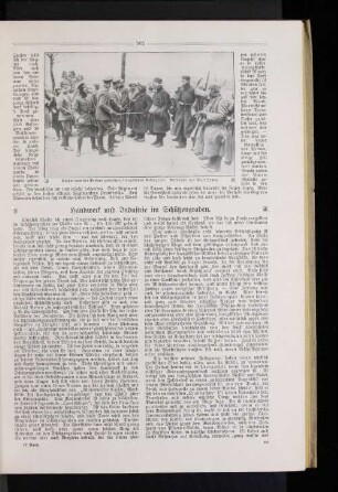 Handwerk und Industrie im Schützengraben.