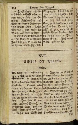 XVII. Uebung der Tugend. - XVIII. Wachsthum und Beharrung in der Tugend.