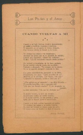 Cuando vuelvas a mi
