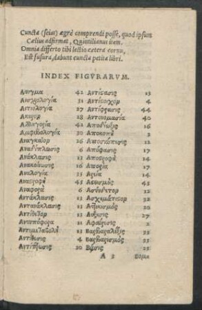 Index Figurarum.