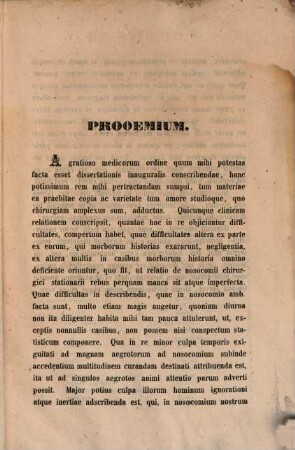 Relationes de universitatis literarum caesareae Dorpatensis nosocomio chirurgico anno 1851 : (Diss. inaug.)