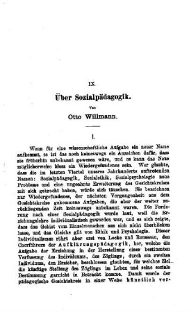 Über Sozialpädagogik
