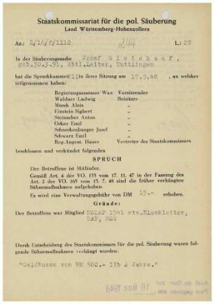 Gleichauf, Josef