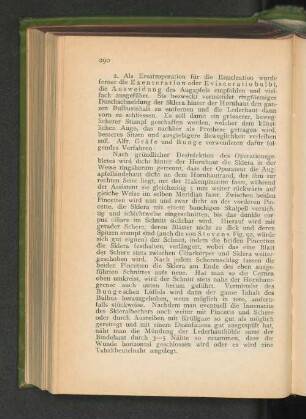 2. Die Exenteration des Bulbus.