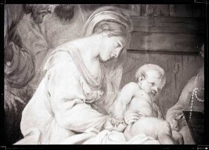 Kirche; Deckenbild, Ausschnitt, Maria