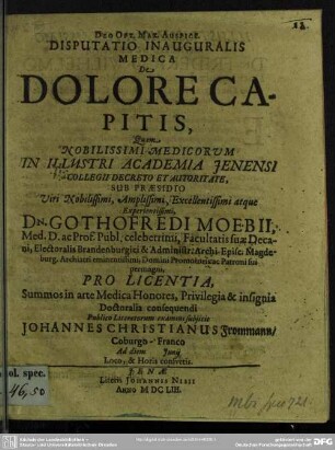De dolore capitis