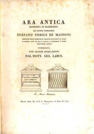 Ara antica scoperta in Hainburgo