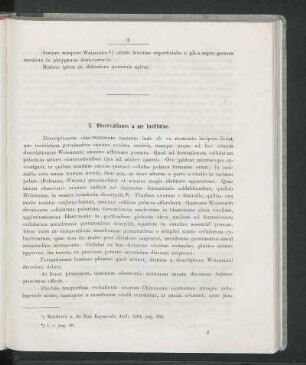 3. Observationes a me institutae.