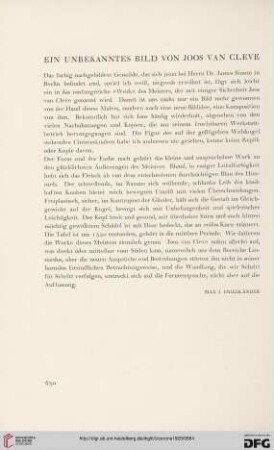 20: Ein unbekanntes Bild von Joos van Cleve