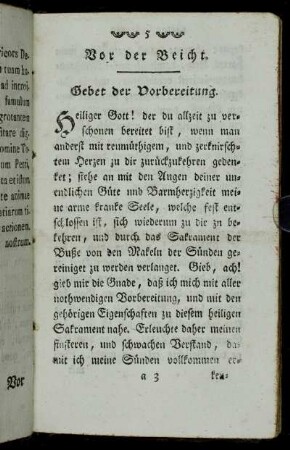 Vor der Beicht. - Nach der heiligen Kommunion.