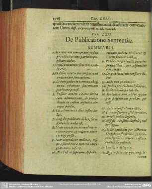 Cap. LXII. De Publicatione Sententiae