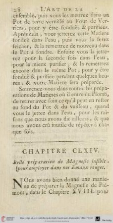 Chapitre CLXIV