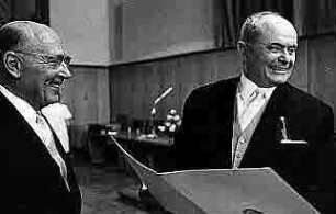 Heinz Schmeissner mit BM Haas