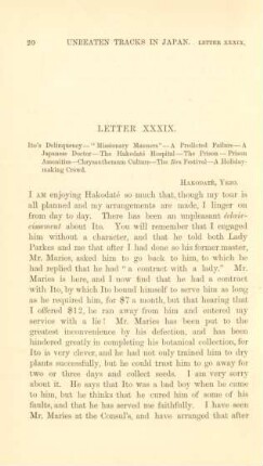 Letter XXXIX. Ito's delinquency ...