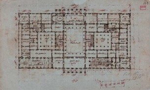 Grundriss für ein Schloss