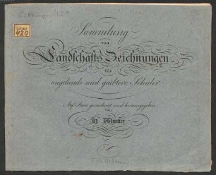 Sammlung von Landschafts Zeichnungen für angehende und geübtere Schüler