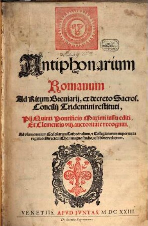 Antiphonarium Romanum ad Ritum Breviarii