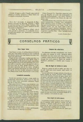 Conselhos práticos