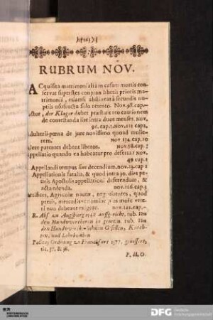 Rubrum Nov.