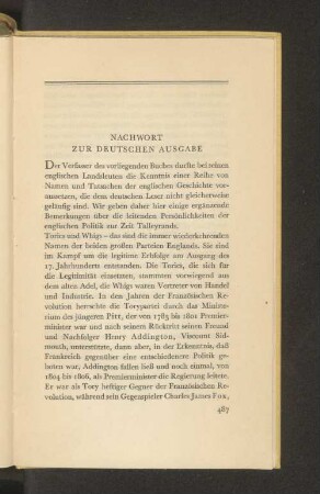 Nachwort zur deutschen Ausgabe