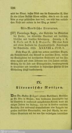 Literarische Notizen